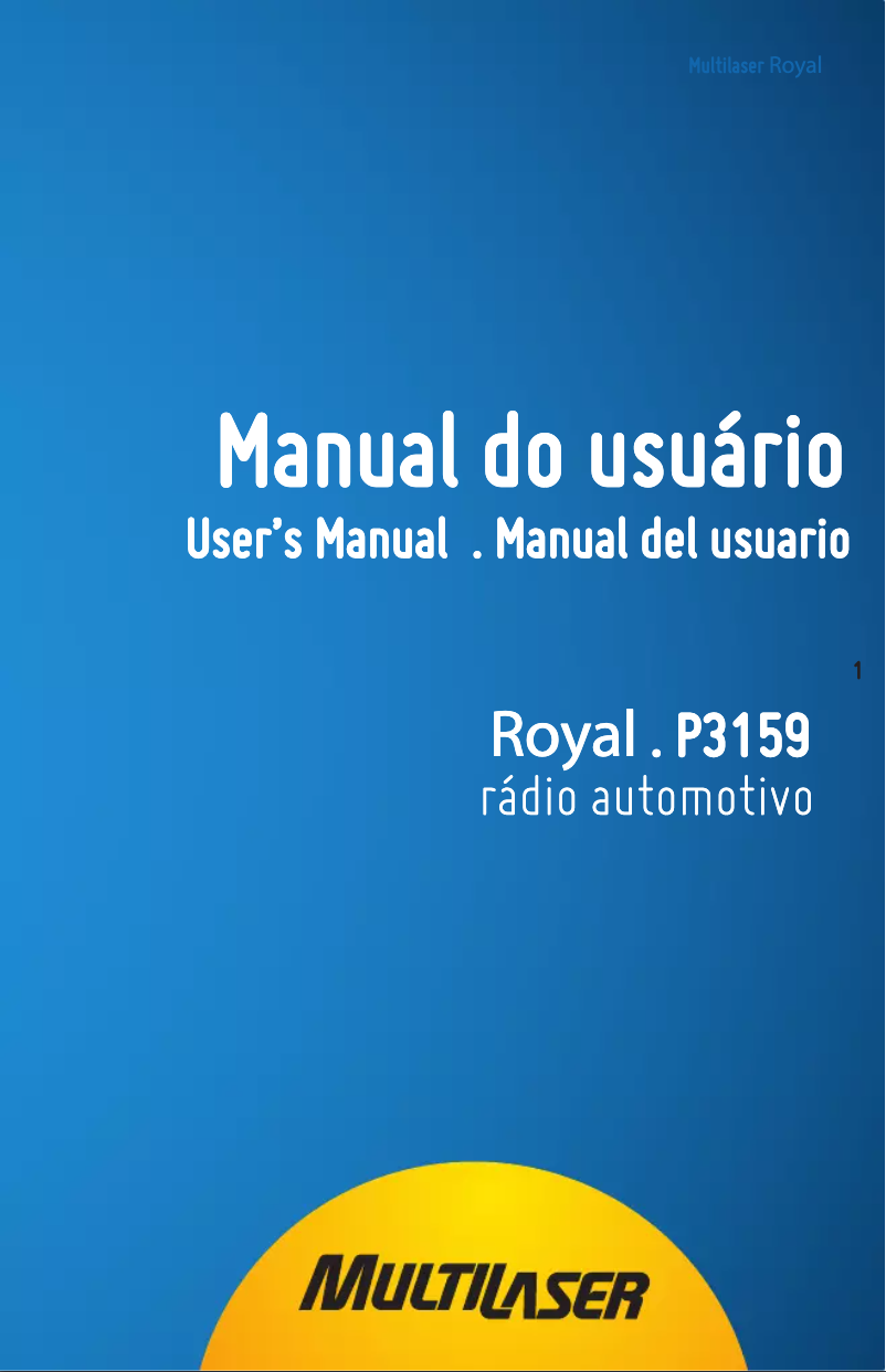 Página 1 del manual Manual de usuario Multilaser Royal P3159