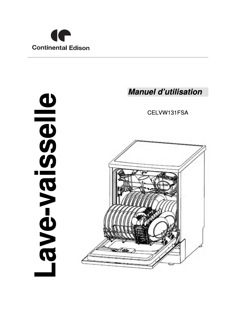 Page 1 de la notice Manuel utilisateur Continental Edison CELVW131FSA
