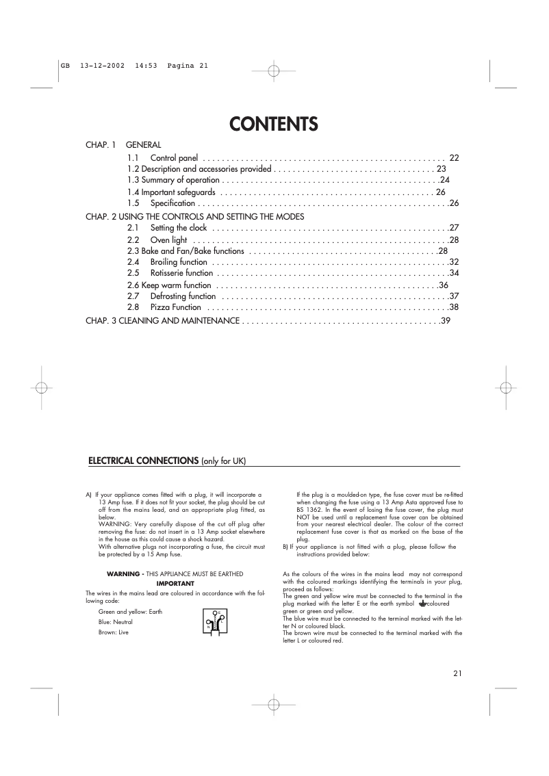 Page 1 de la notice Manuel utilisateur DeLonghi DO3899