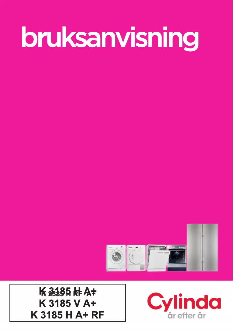 Page 1 de la notice Manuel utilisateur Cylinda K3185V