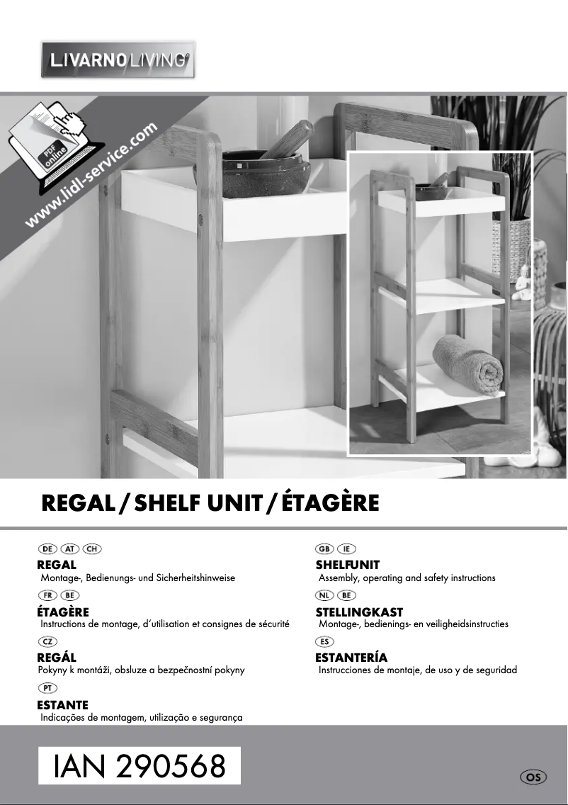 Page 1 de la notice Manuel utilisateur Livarno Lux IAN 290568