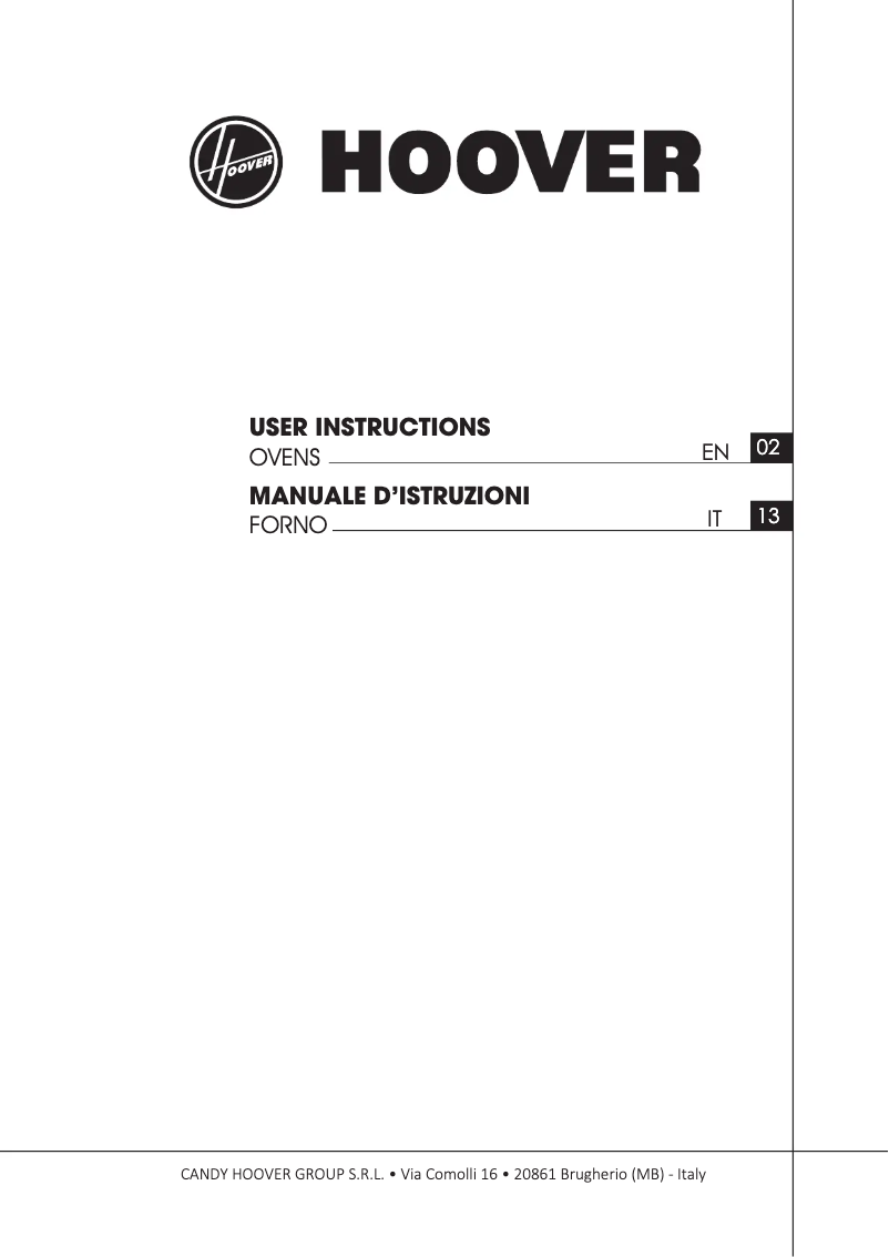Página 1 del manual Manual de usuario Hoover HOC3U3178IN WIFI