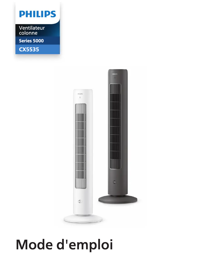 Page 1 of the manual User Manual Philips CX5535