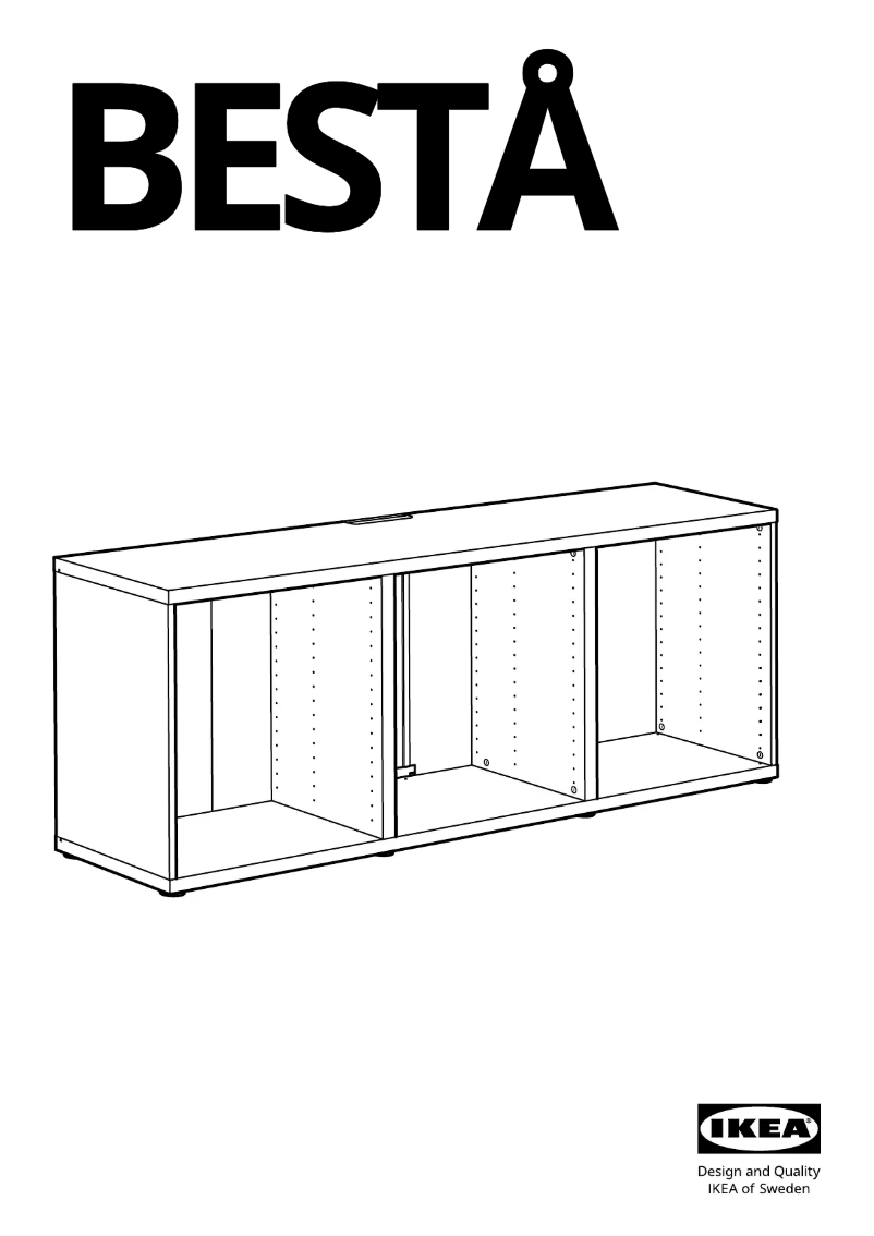 Page 1 de la notice Manuel utilisateur Ikea BESTÅ 702.998.79