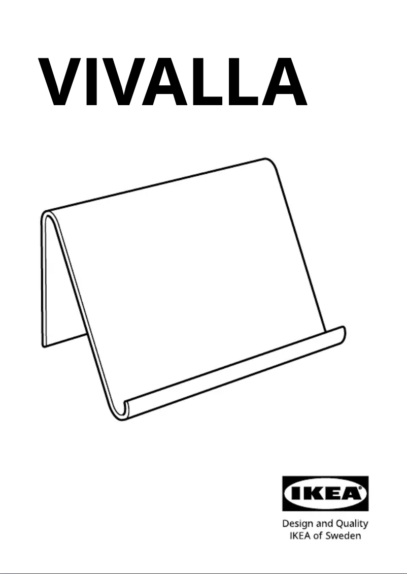 Page 1 de la notice Manuel utilisateur Ikea VIVALLA 104.014.84