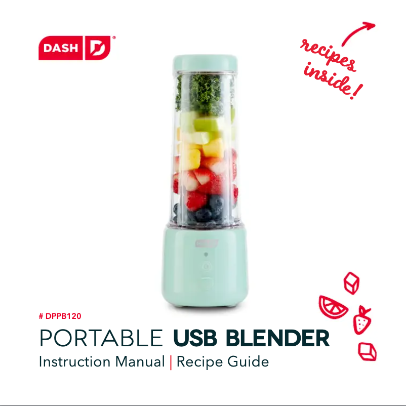 Page 1 de la notice Manuel utilisateur Dash Portable USB DPPB120