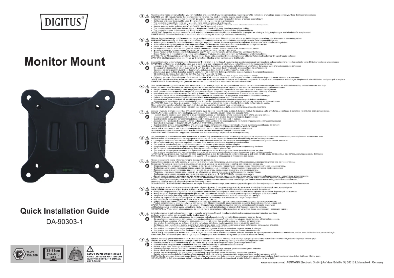 Page 1 de la notice Manuel utilisateur Digitus DA-90303-1
