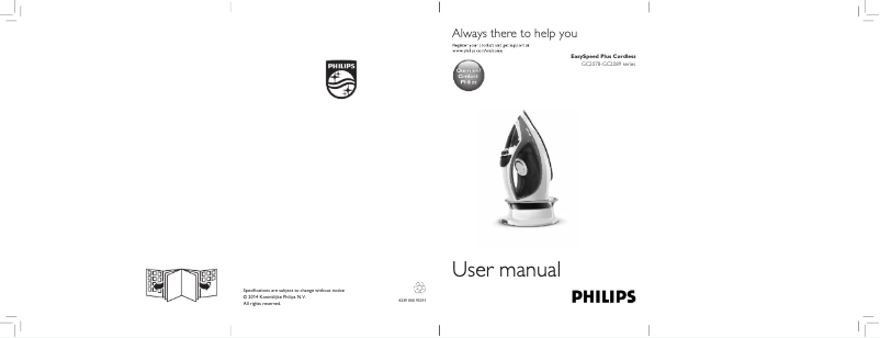 Página 1 del manual Manual de usuario Philips EasySpeed Plus GC2089