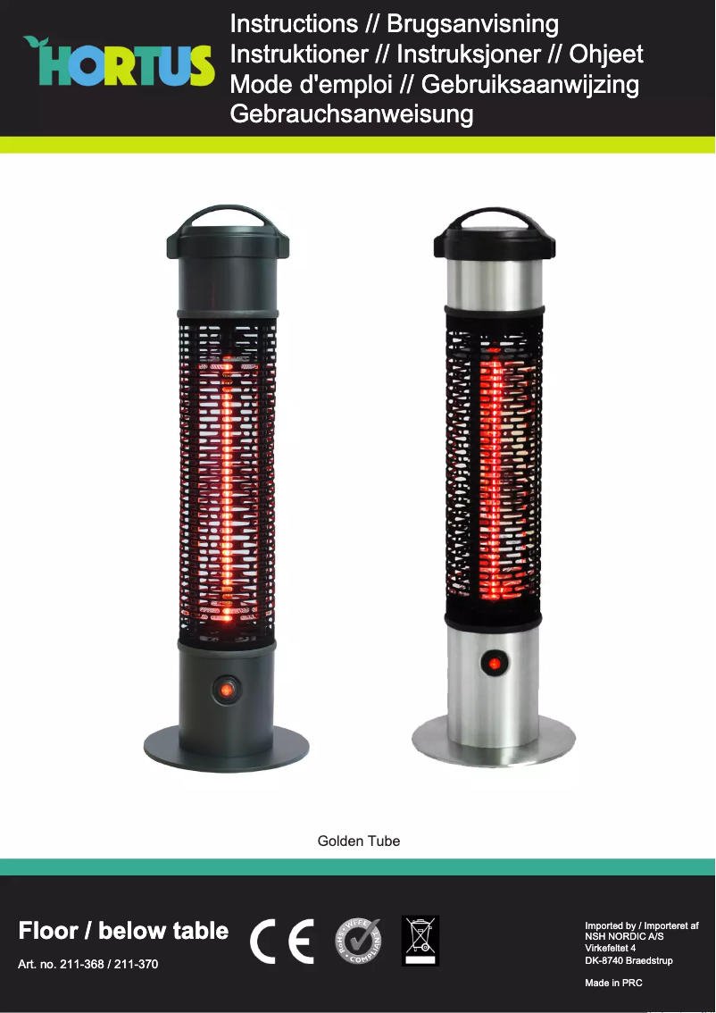 Page 1 of the manual User Manual Hortus 211-370