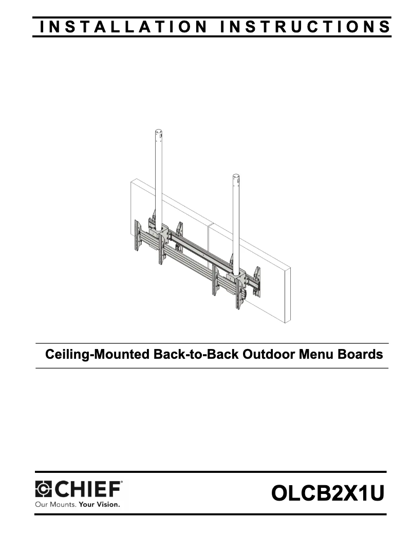 Page 1 de la notice Manuel utilisateur Chief OLCB2X1U