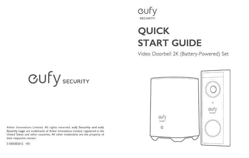 Página 1 del manual Manual de usuario Eufy Video Doorbell 2K