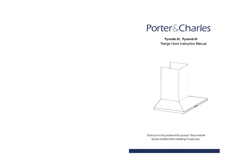 Page 1 de la notice Manuel utilisateur Porter & Charles PYRAMID-30