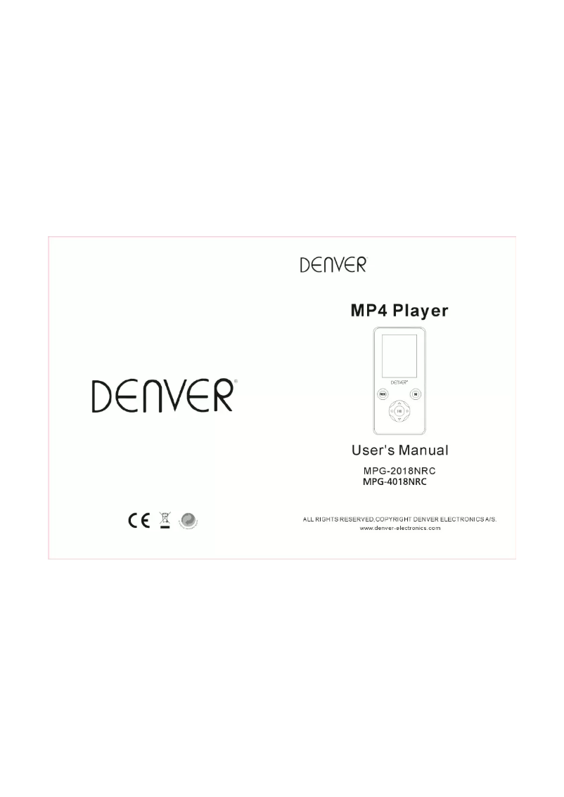 Page 1 de la notice Manuel utilisateur Denver MPG-2018NRC