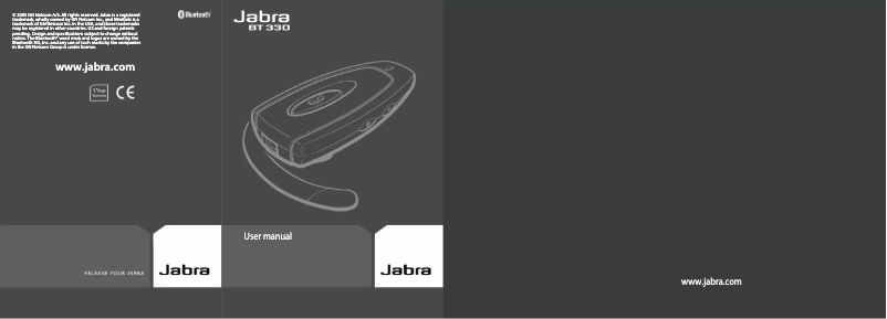 Page 1 de la notice Manuel utilisateur Jabra BT330