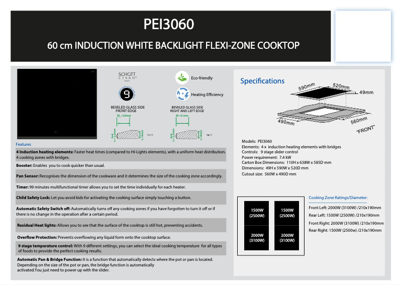 Page 1 de la notice Manuel utilisateur Silverline PEI 3060