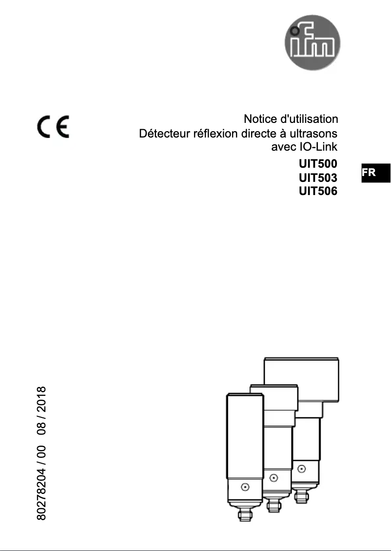 Page 1 de la notice Manuel utilisateur IFM UIT503