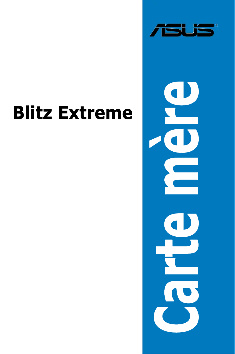Page 1 de la notice Manuel utilisateur Asus Blitz Extreme
