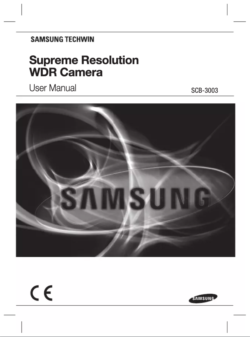 Page 1 de la notice Manuel utilisateur Hanwha SCB-3003N