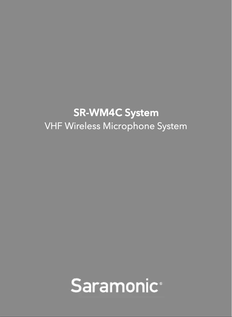 Página 1 del manual Manual de usuario Saramonic SR-WM4C
