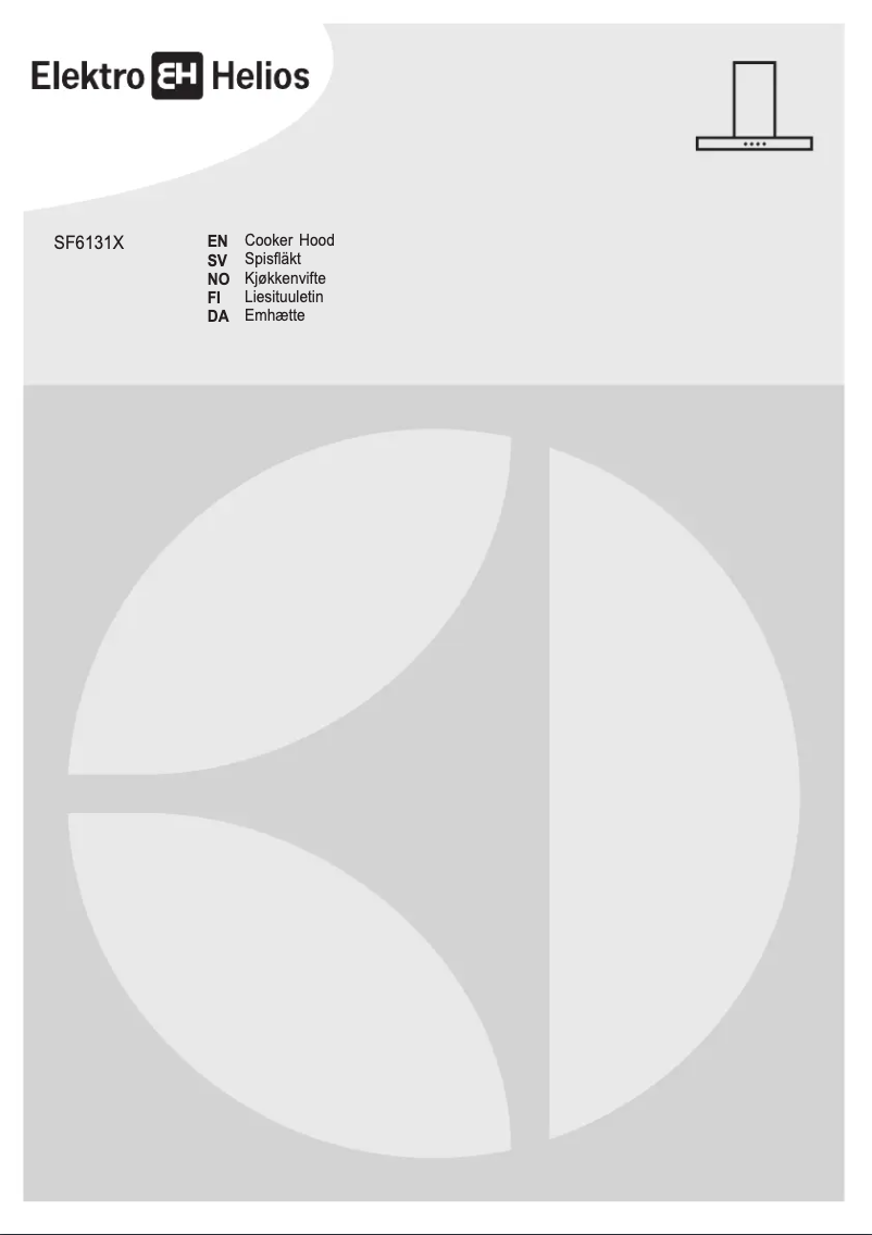 Page 1 of the manual User Manual Elektro Helios SF6131X