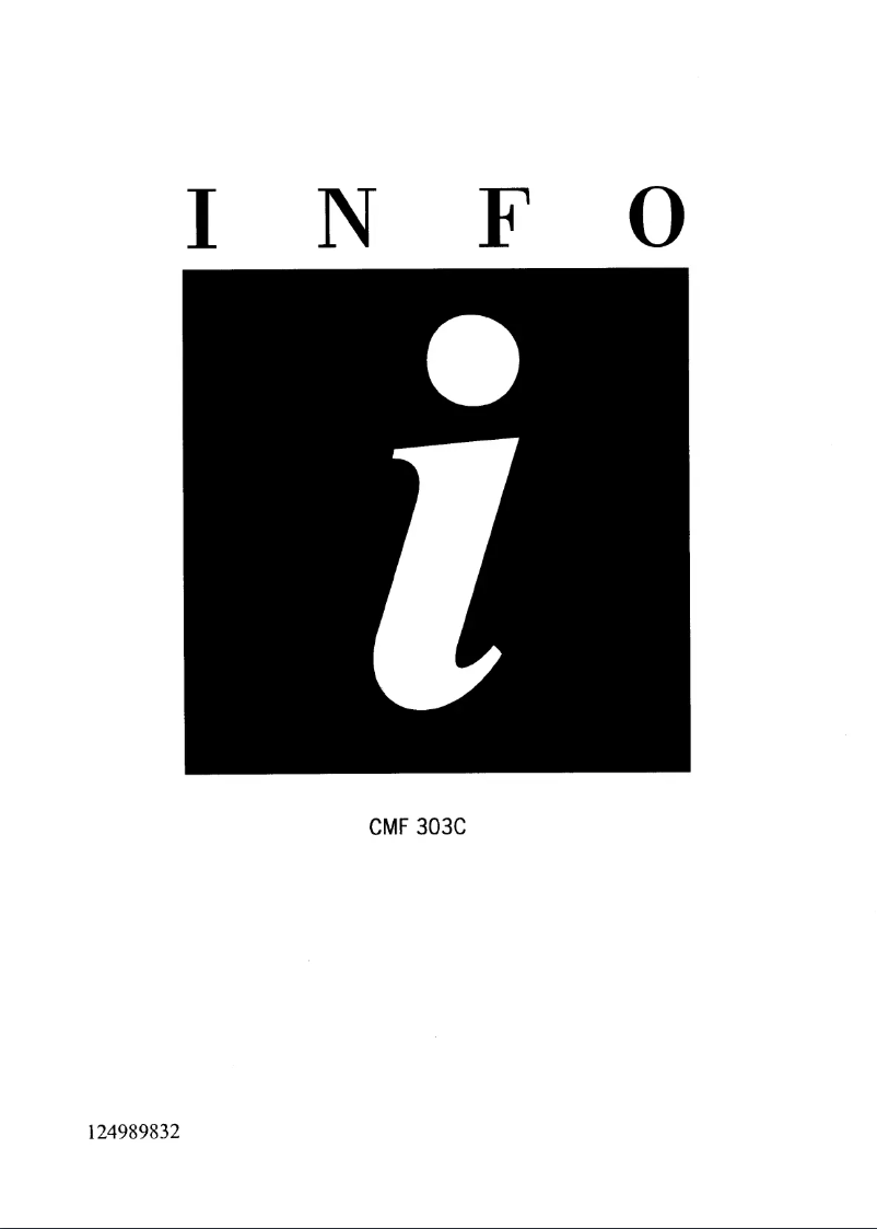 Page 1 de la notice Manuel utilisateur Marynen CMF 303C