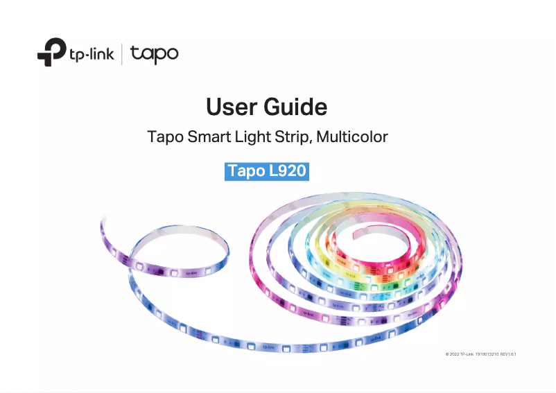 Page 1 de la notice Manuel utilisateur TP-Link Tapo L920