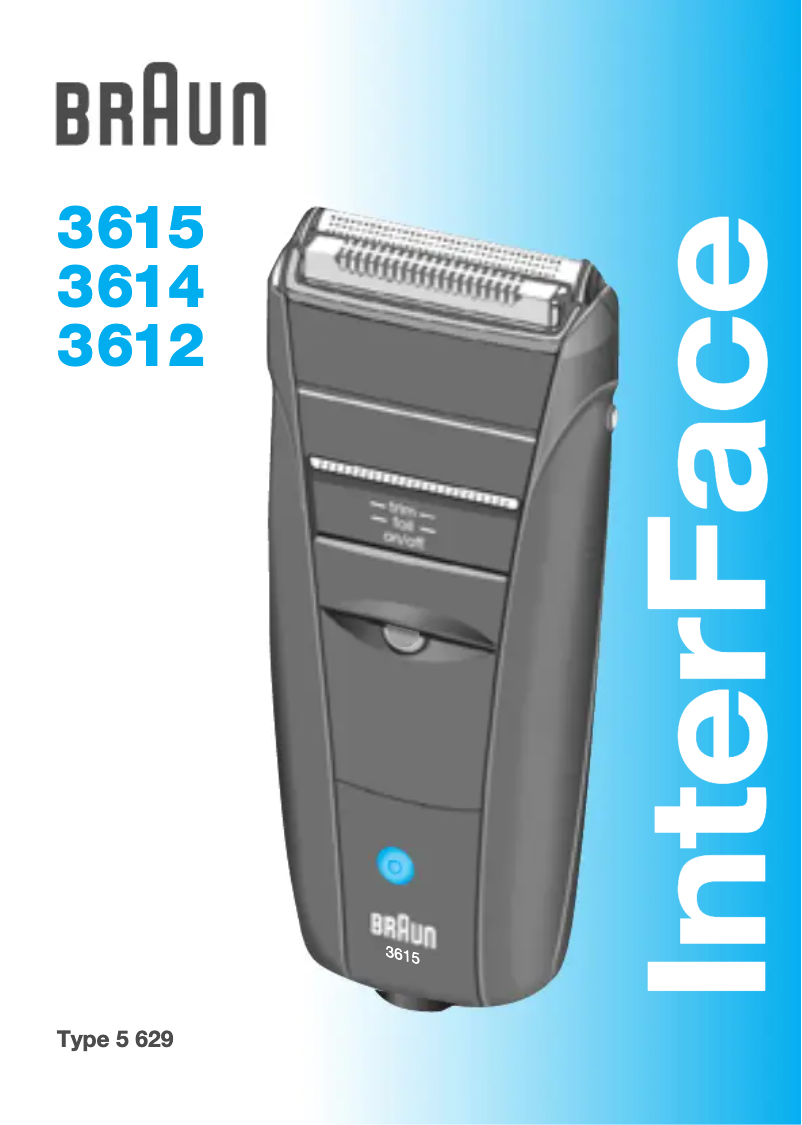 Page 1 de la notice Manuel utilisateur Braun InterFace 3614