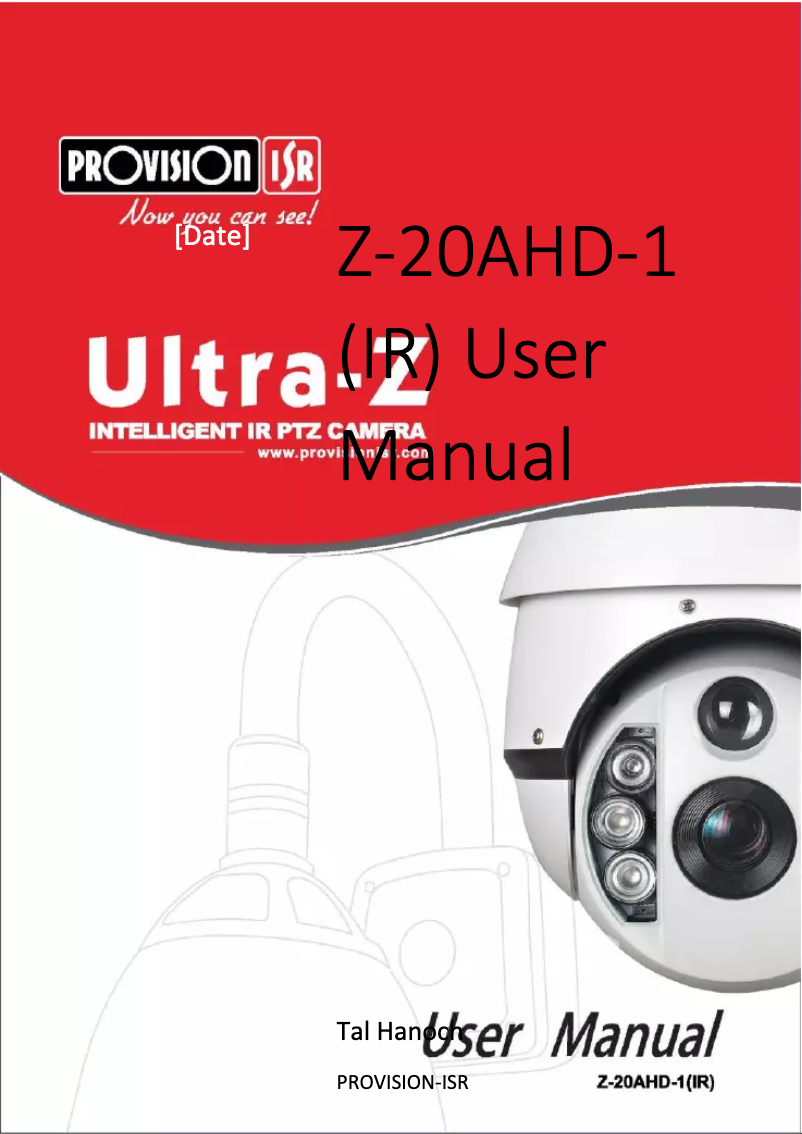 Page 1 de la notice Manuel utilisateur Provision-ISR ULTRA-Z