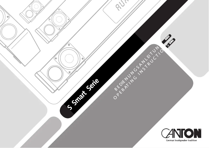 Page 1 of the manual User Manual Canton Smart Vento 9
