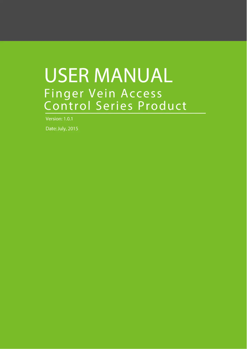 Page 1 de la notice Manuel utilisateur ZKTeco FV350