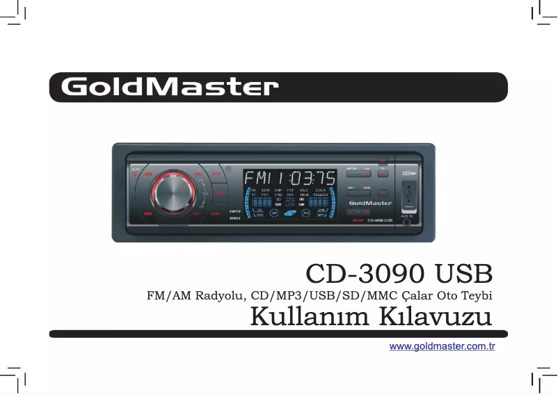 Page 1 de la notice Manuel utilisateur GoldMaster CD-3090 USB