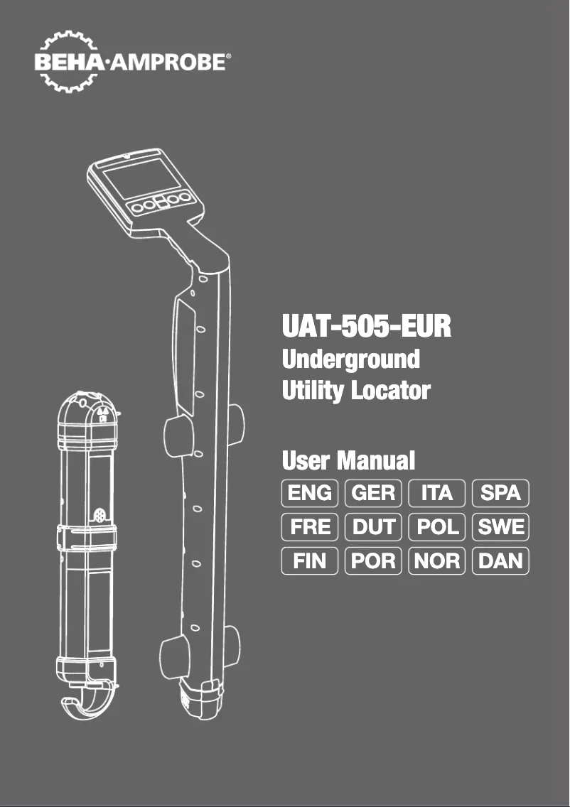 Image de la première page du manuel de l'appareil UAT-505-EUR