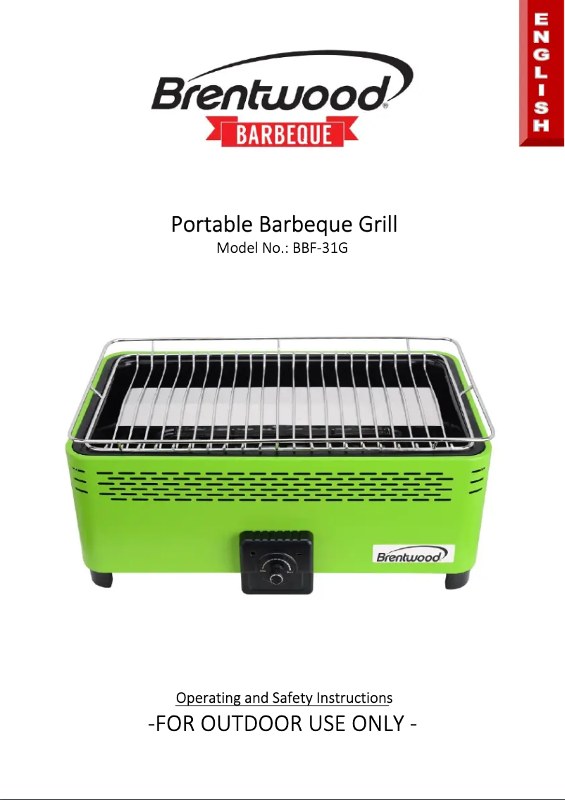 Page 1 de la notice Manuel utilisateur Brentwood BBF-31G