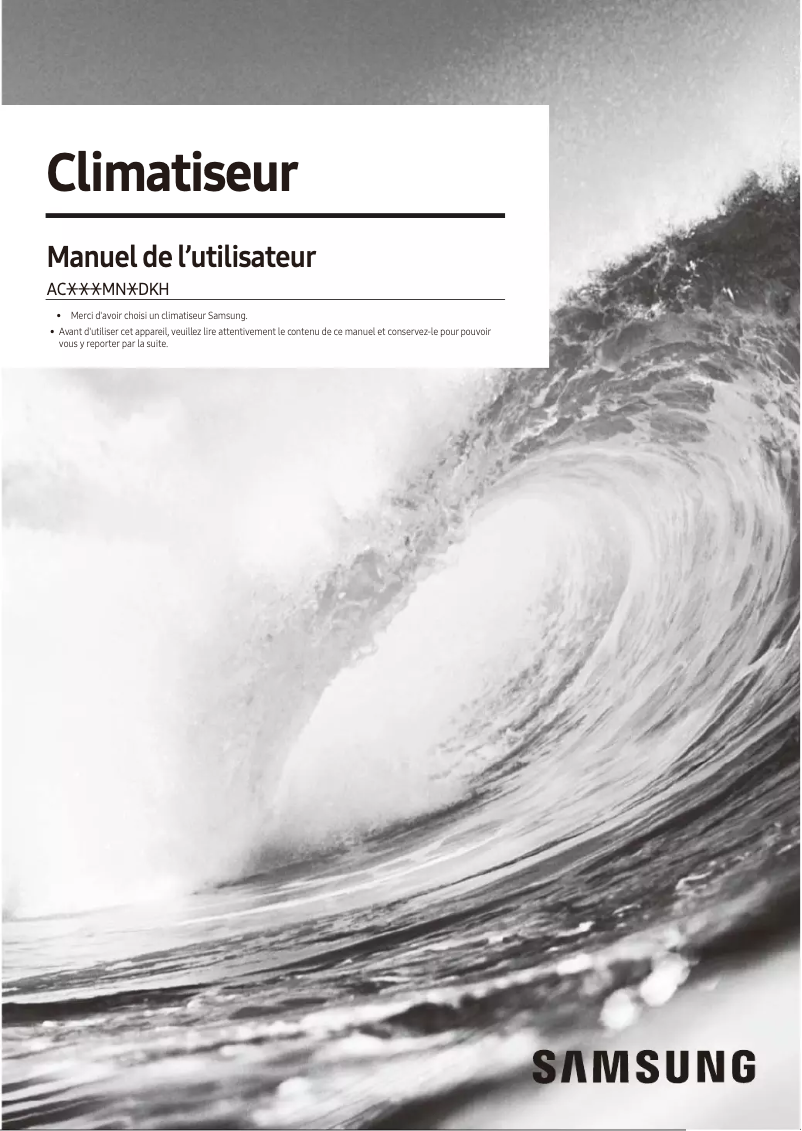 Página 1 del manual Manual de usuario Samsung AC035MN1DKH