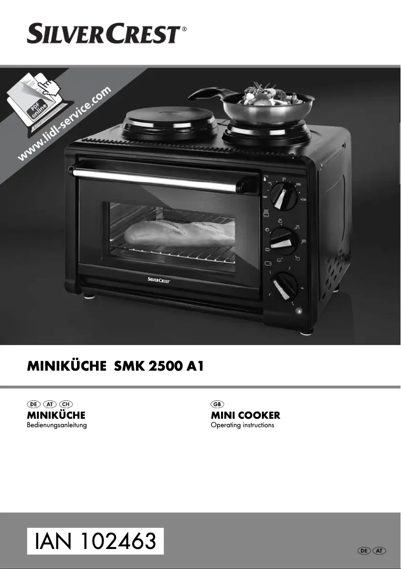 Page 1 de la notice Manuel utilisateur SilverCrest SMK 2500 A1