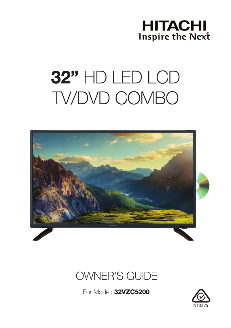 Page 1 de la notice Manuel utilisateur Hitachi 32VZC5200