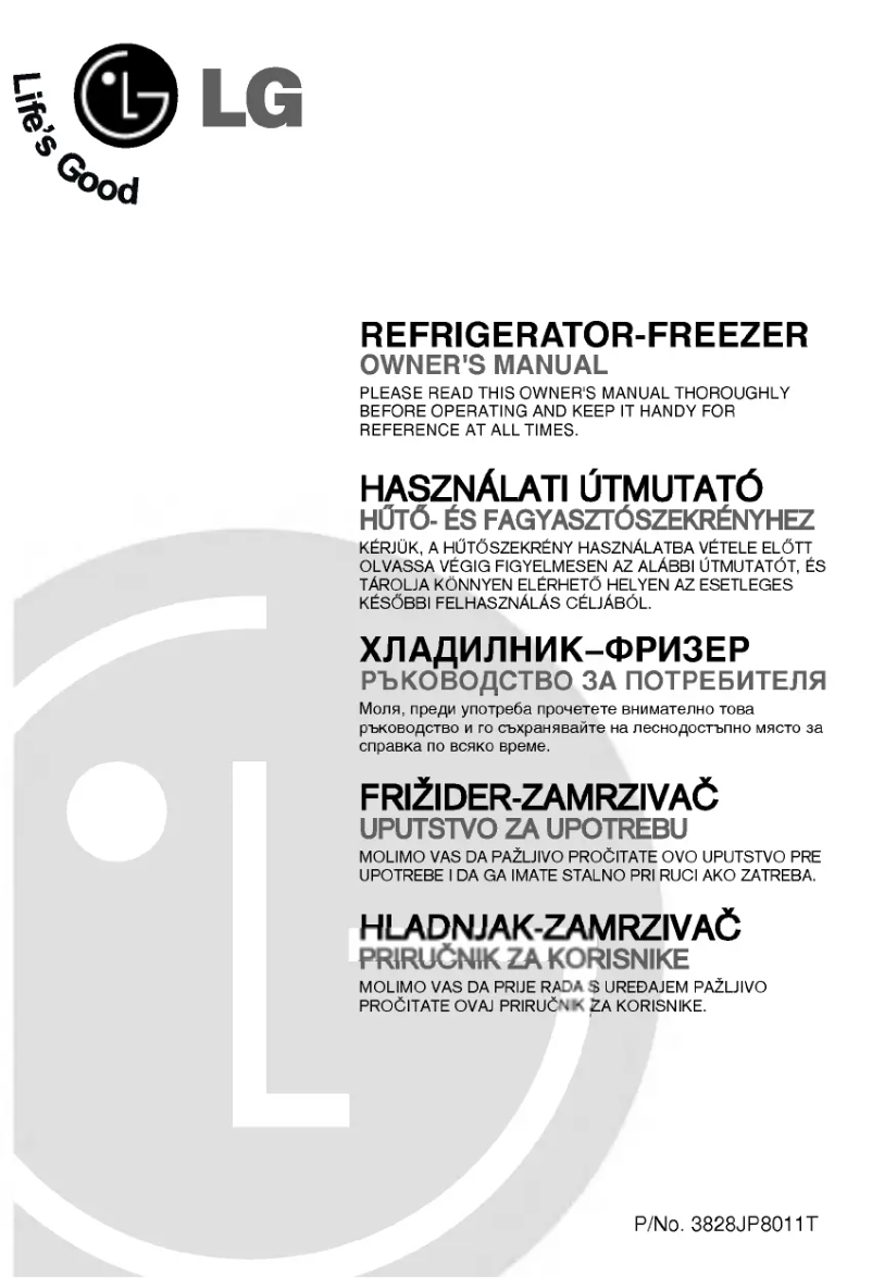 Page 1 de la notice Manuel utilisateur LG GN-292SLC