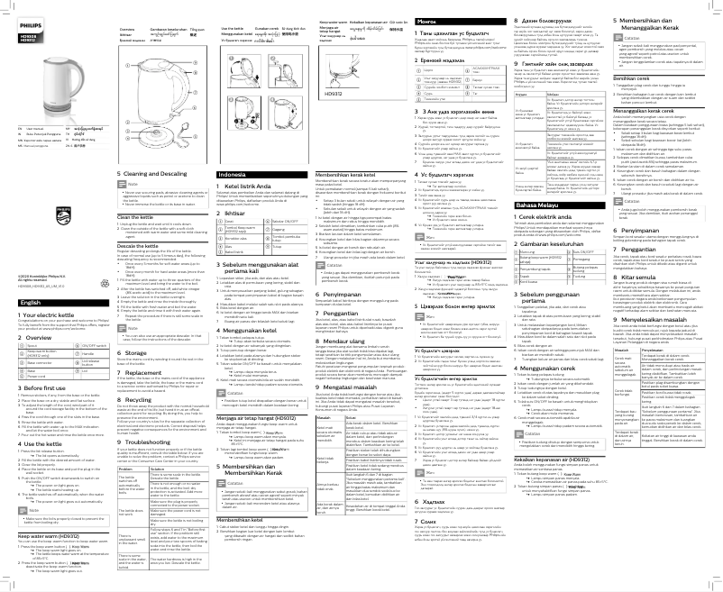 Page 1 de la notice Manuel utilisateur Philips Daily Collection HD9308