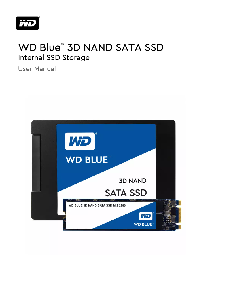 Page 1 of the manual User Manual Western Digital Blue WDS250G2B0A