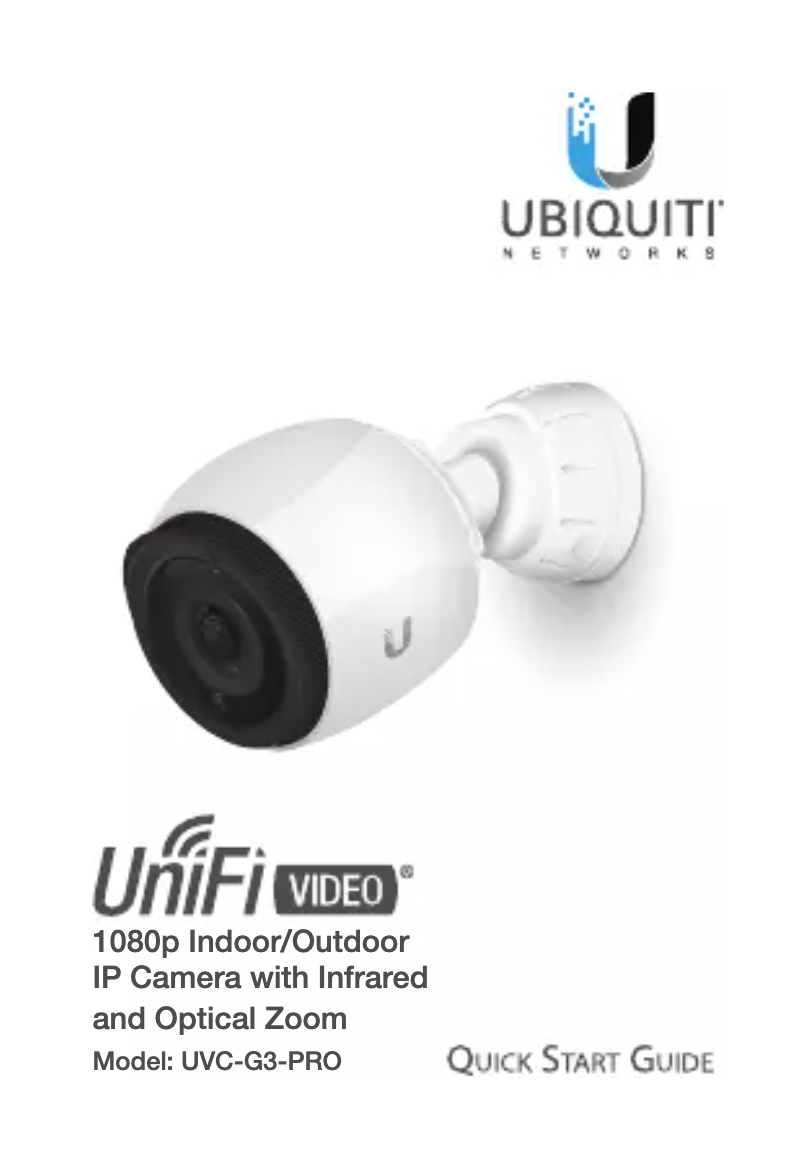 Page 1 of the manual User Manual Ubiquiti Networks G3-PRO