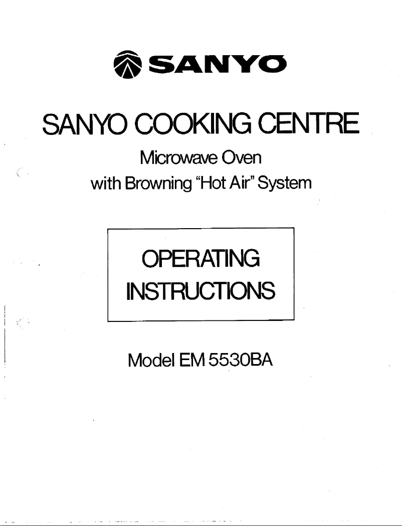 Page 1 of the manual User Manual Sanyo EM-5530BA