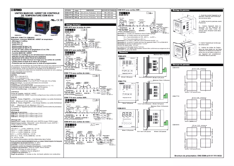 Página 1 del manual Manual de usuario Emko ESM-7710