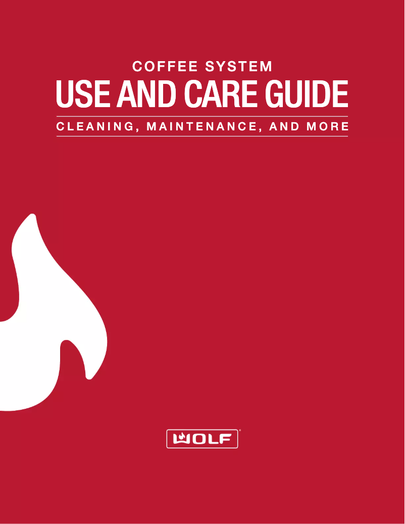 Page 1 de la notice Manuel d'utilisation et d'entretien Wolf EC24/S