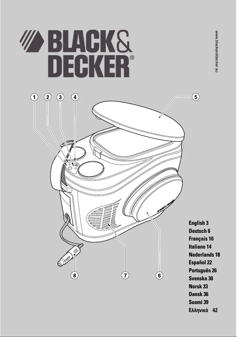 Page n°1 - Manuel utilisateur Black & Decker BDV212F