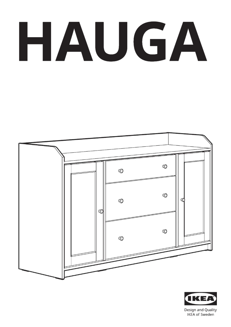 Page 1 de la notice Manuel utilisateur Ikea HAUGA 304.569.08
