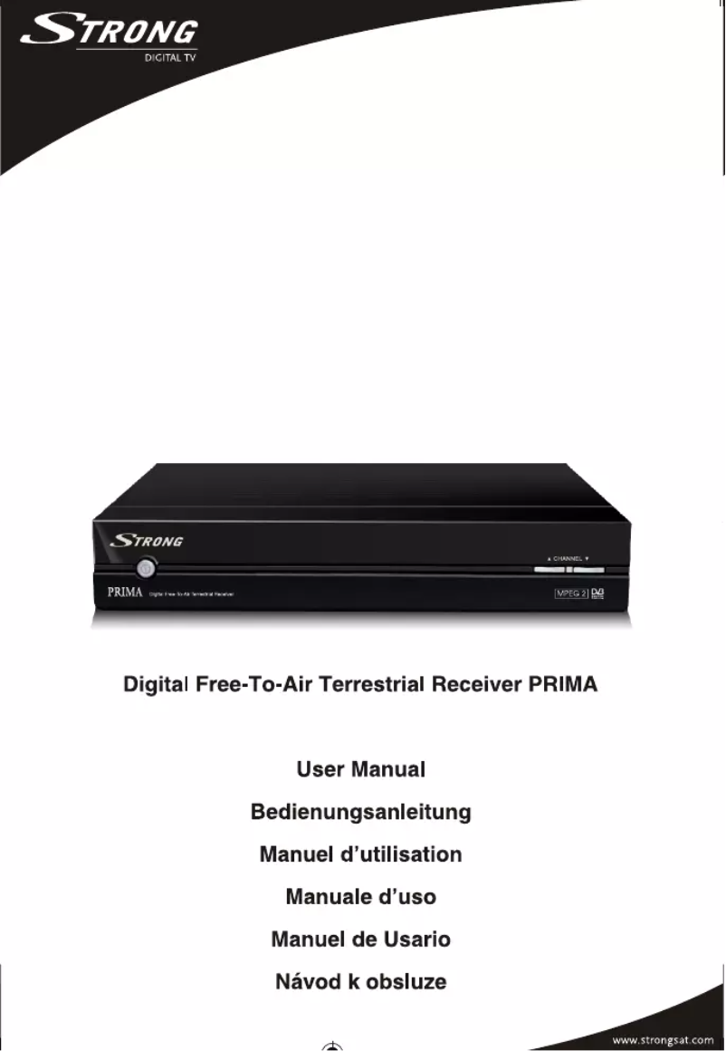 Page 1 de la notice Manuel utilisateur Strong Prima