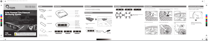 Page 1 de la notice Manuel utilisateur Oricom TPS10-4I