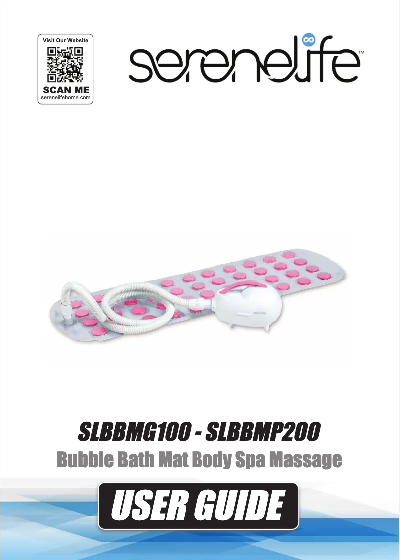 Page 1 de la notice Manuel utilisateur SereneLife SLBBMP200