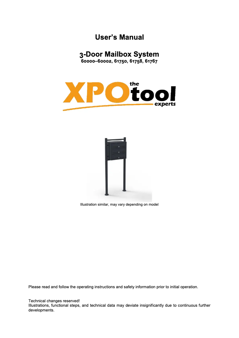 Page 1 de la notice Manuel utilisateur WilTec 61750