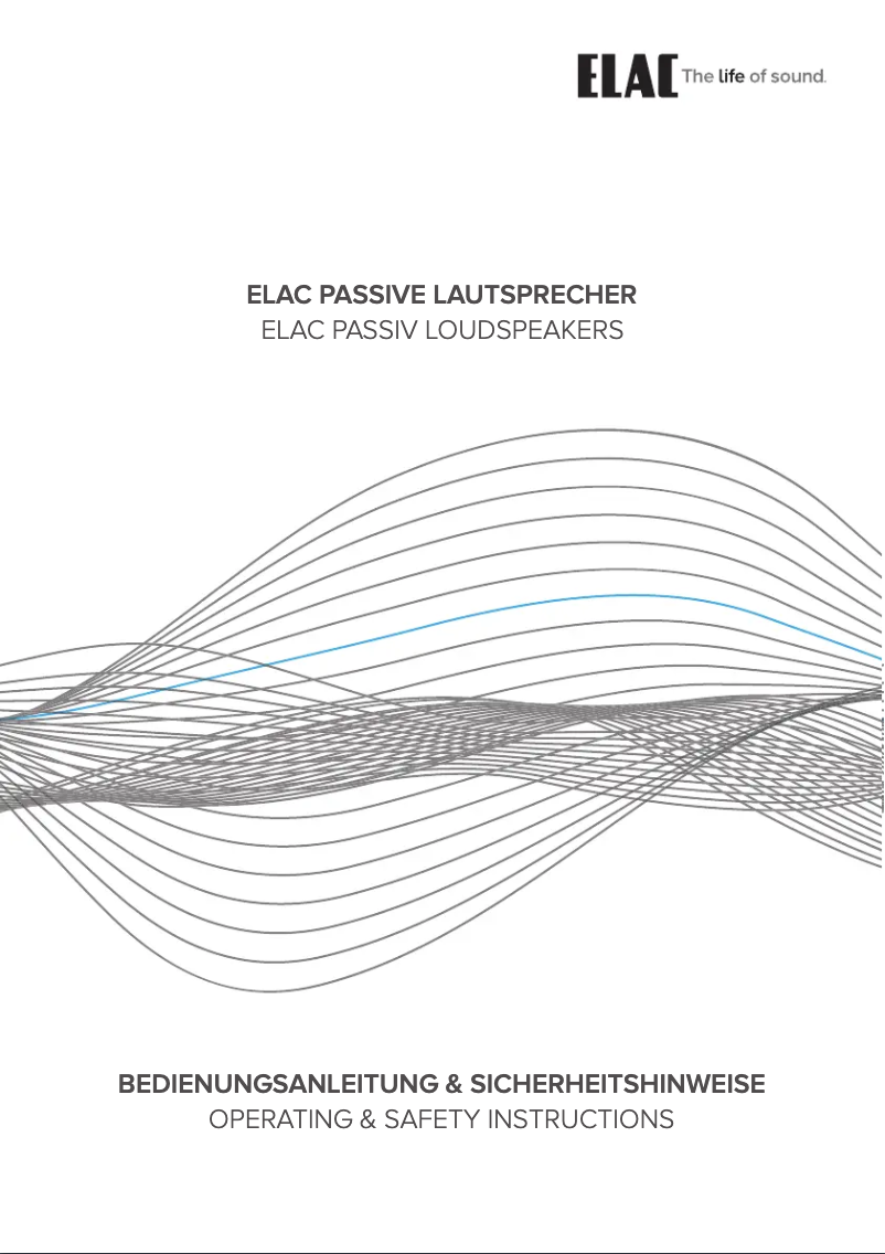 Page 1 de la notice Manuel utilisateur ELAC Vela VFS409